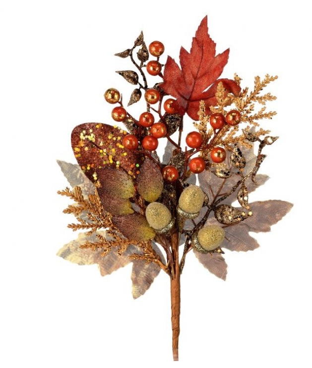 14'' Berry Glitter Autumn Pick