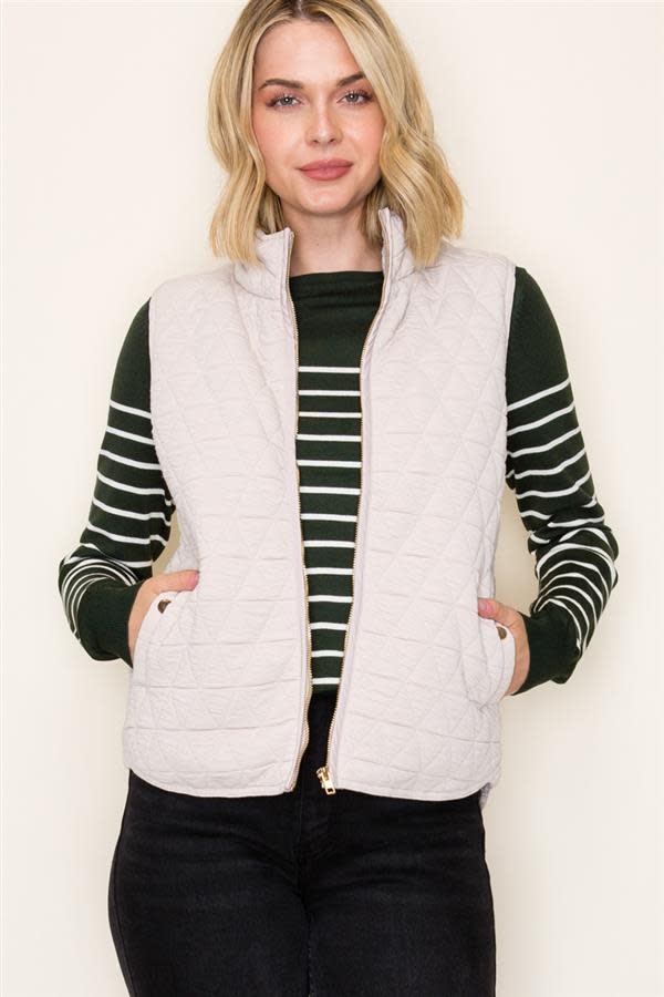 Lined Quilted Vest By: Staccato
