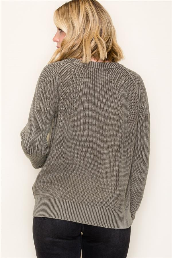 Stonewashed Crewneck Sweater By: Staccato