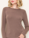 Staccato Exposed Seam Crew Top By: Staccato