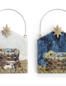 Mango Wood Nativity Ornament Mango Wood Nativity Ornament