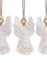 Pottery Lace Angel Ornament (3-Styles)