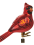 6'' Glass Cardinal Clip-On Ornament
