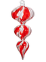 6.5'' Peppermint Finial Blown Glass Ornament
