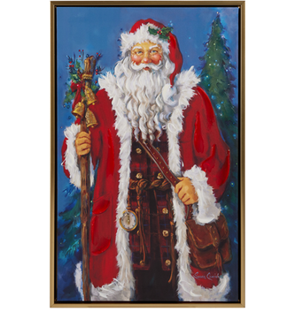 21.5'' Father Christmas Framed Wall Art
