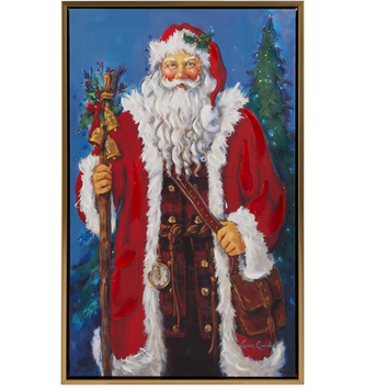 21.5'' Father Christmas Framed Wall Art