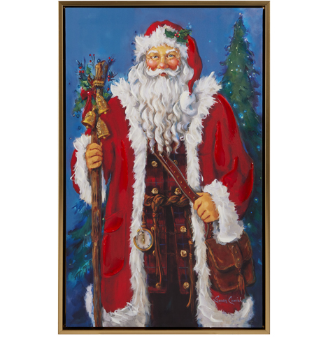 21.5'' Father Christmas Framed Wall Art