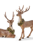 Set of 2 Woodland Deer w/ Wreath