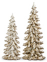 Set of 2 Burnished Elegant Winter Trees Set of 2 Burnished Elegant Winter Trees