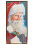 Textured Canvas Santa Portrait Wall Art