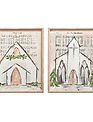 Sheet Music Church Framed Print (2-Styles) Sheet Music Church Framed Print (2-Styles)