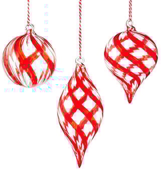 3" Peppermint Swirl Candy Ornament (3-Styles)
