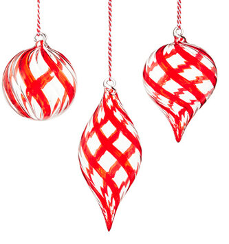 3" Peppermint Swirl Candy Ornament (3-Styles)