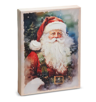 8" Santa Wishes Wall Art
