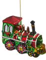 4.5" Glass Train Ornament (2-Styles)