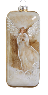 Golden Angel Rectangle Ornament (2-Styles)