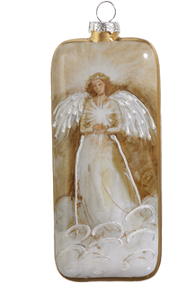 Golden Angel Rectangle Ornament (2-Styles)