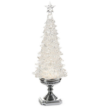 LED Swirling Tree Snowglobe