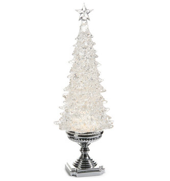 LED Swirling Tree Snowglobe