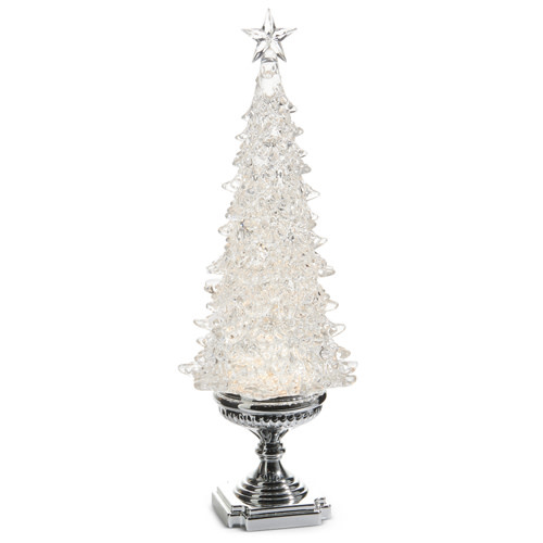 LED Swirling Tree Snowglobe