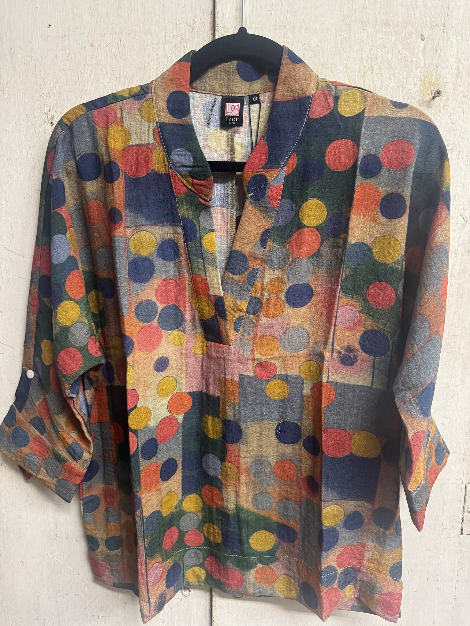 Multi Dot Print Blouse By: Lior Paris