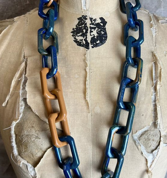 Blue Marble Necklace By: Alisha D