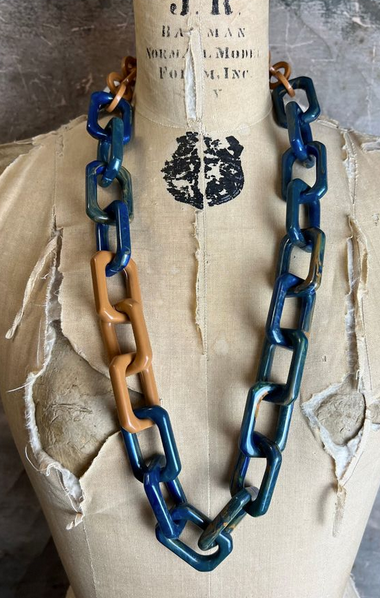 Blue Marble Necklace By: Alisha D
