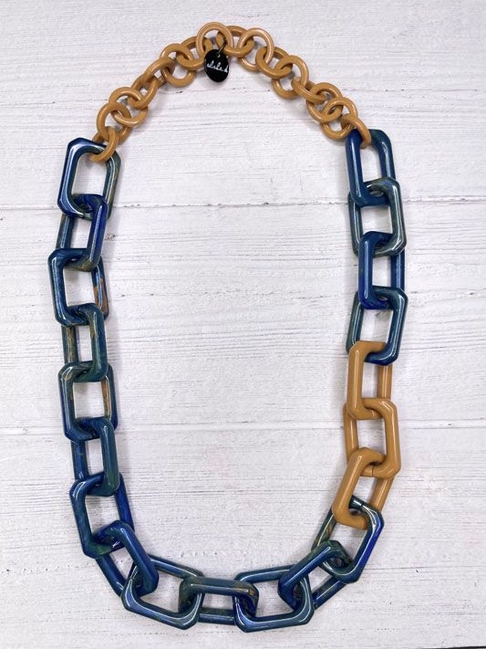Blue Marble Necklace By: Alisha D