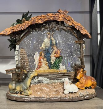 LED Nativity Scene Snowglobe