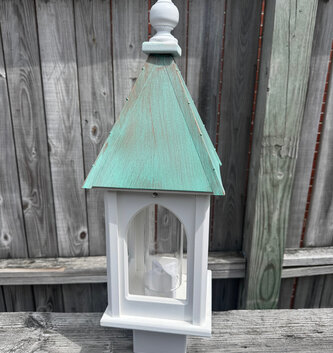 Composite Copper Roof Bird Feeder Composite Copper Roof Bird Feeder
