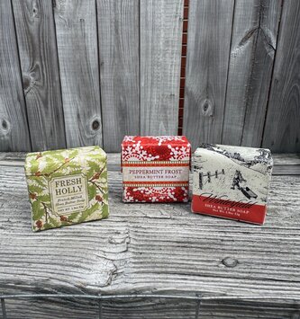 Christmas Mini Shea Butter Soap (4-Styles)