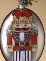 Glass Oval Nutcracker Ornament (3-Styles) Glass Oval Nutcracker Ornament (3-Styles)