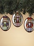 Glass Oval Nutcracker Ornament (3-Styles)