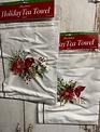 Christmas Bouquet Cardinal Tea Towel (2-Styles) Christmas Bouquet Cardinal Tea Towel (2-Styles)