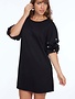 Puff Sleeve Dress w/ Pearls By : Lior Paris (2-Colors)