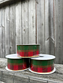 1.5'' x 10 YD Red/Green Woven RIbbon