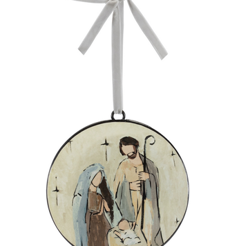 Holy Family Disc Ornament