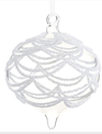 Large Frozen Elegant Glass Ornament