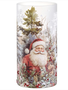 Santa in Forest Candle Holder