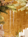 Set of 6 Glass Dripping Icicles