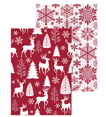 Holiday Two-Sided Quick Dry Kitchen Towel (4-Styles)