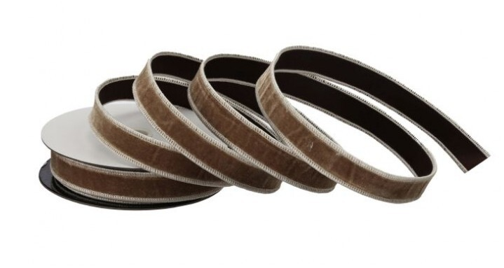1" x 10 YD Taupe Suede Ribbon