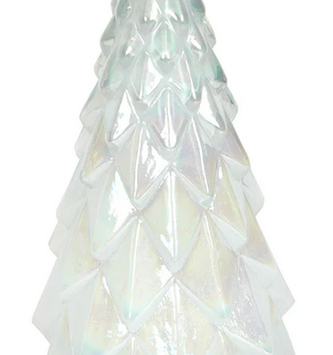 Iridescent Faceted Glass Christmas Tree (3-Sizes)