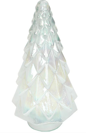 Iridescent Faceted Glass Christmas Tree (3-Sizes)