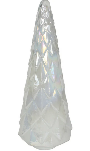Iridescent Faceted Glass Christmas Tree (3-Sizes)