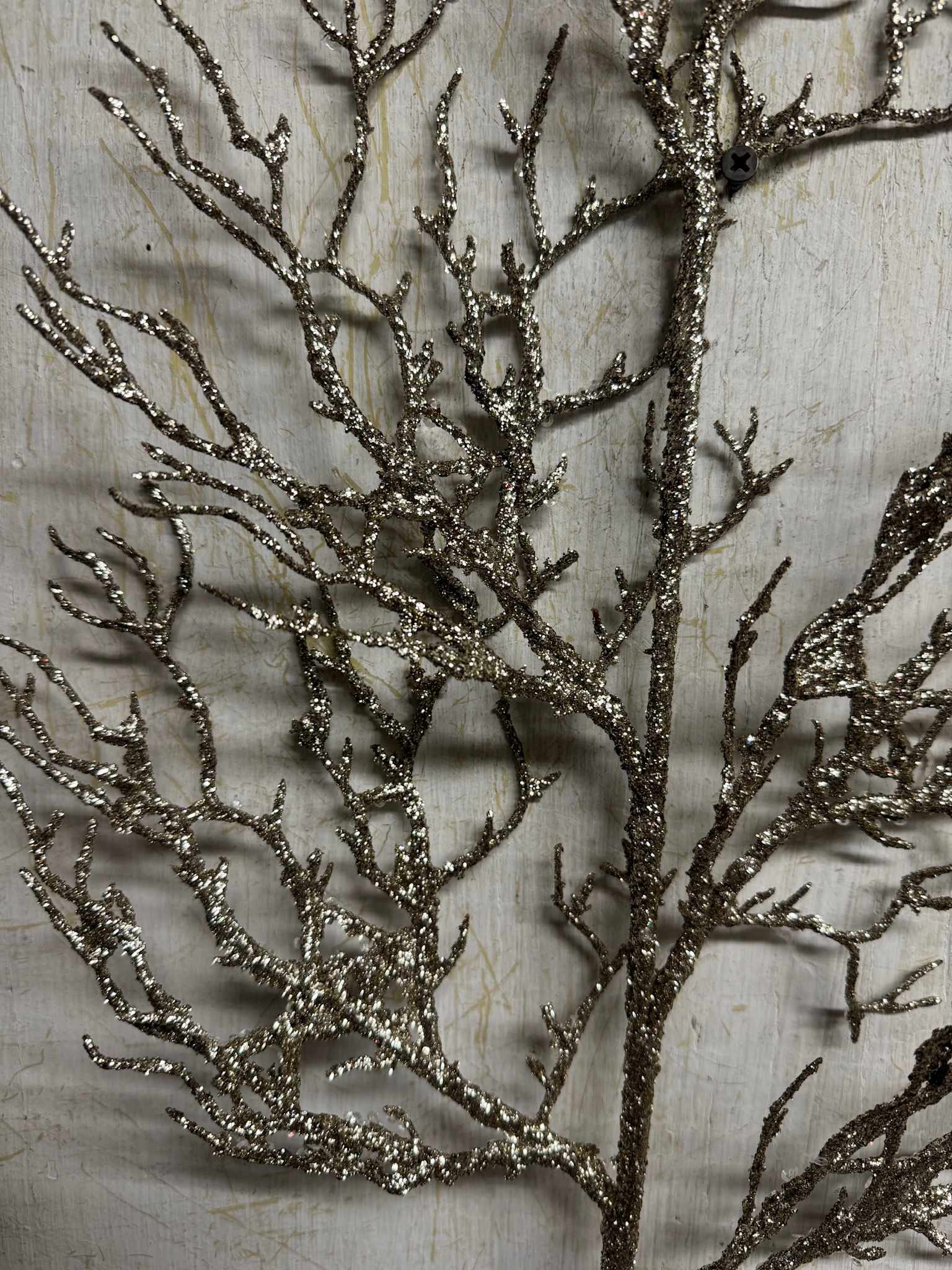 31" Beaded Champagne Coral Spray