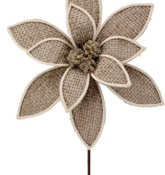 22" Forest Edge Poinsettia Spray