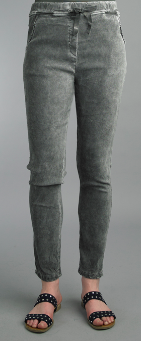 Tempo Paris Tie Waist Suede Pants By: Tempo Paris (2-Colors)