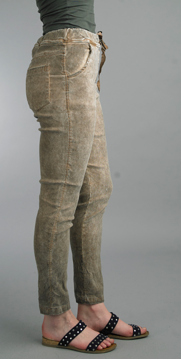 Tempo Paris Tie Waist Suede Pants By: Tempo Paris (2-Colors)