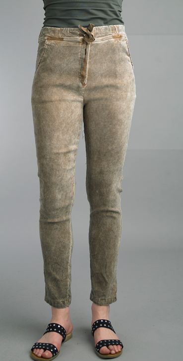 Tempo Paris Tie Waist Suede Pants By: Tempo Paris (2-Colors)